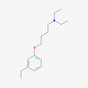 molecular formula C16H27NO B5245932 N,N-diethyl-4-(3-ethylphenoxy)-1-butanamine 