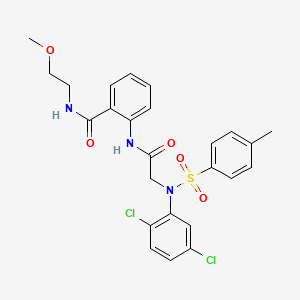 2-({N-(2,5-dichlorophenyl)-N-[(4-methylphenyl)sulfonyl]glycyl}amino)-N-(2-methoxyethyl)benzamide