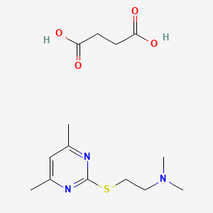 molecular formula C14H23N3O4S B5245949 butanedioic acid;2-(4,6-dimethylpyrimidin-2-yl)sulfanyl-N,N-dimethylethanamine 