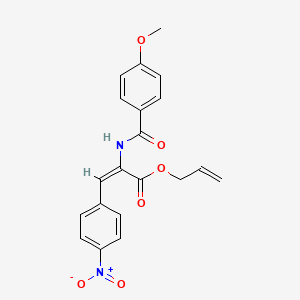 prop-2-enyl (E)-2-[(4-methoxybenzoyl)amino]-3-(4-nitrophenyl)prop-2-enoate