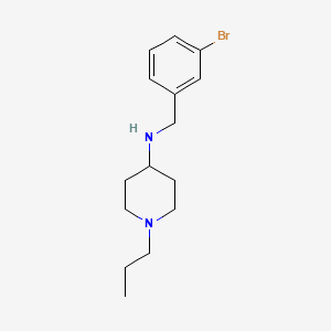 N-[(3-bromophenyl)methyl]-1-propylpiperidin-4-amine