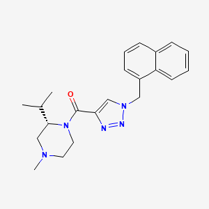 (2S)-2-isopropyl-4-methyl-1-{[1-(1-naphthylmethyl)-1H-1,2,3-triazol-4-yl]carbonyl}piperazine