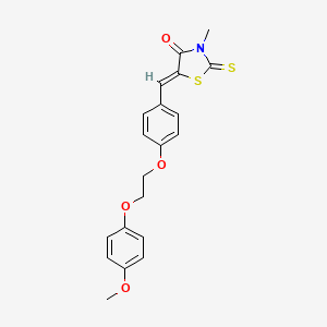 5-{4-[2-(4-methoxyphenoxy)ethoxy]benzylidene}-3-methyl-2-thioxo-1,3-thiazolidin-4-one