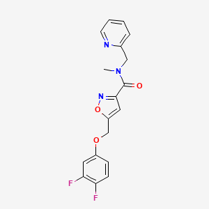 5-[(3,4-difluorophenoxy)methyl]-N-methyl-N-(2-pyridinylmethyl)-3-isoxazolecarboxamide