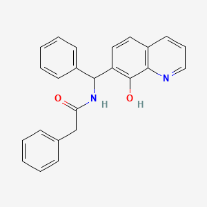 N-[(8-hydroxyquinolin-7-yl)(phenyl)methyl]-2-phenylacetamide