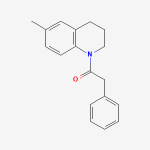 1-[6-METHYL-3,4-DIHYDRO-1(2H)-QUINOLINYL]-2-PHENYL-1-ETHANONE