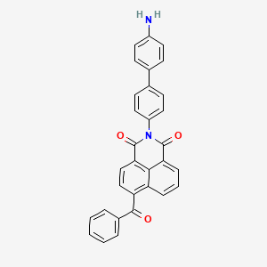 molecular formula C31H20N2O3 B5246344 2-[4-(4-Aminophenyl)phenyl]-6-benzoylbenzo[de]isoquinoline-1,3-dione 