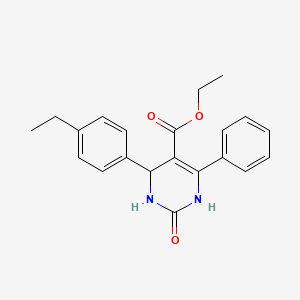 ethyl 4-(4-ethylphenyl)-2-oxo-6-phenyl-1,2,3,4-tetrahydro-5-pyrimidinecarboxylate