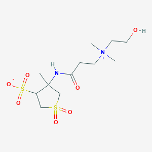 4-({3-[(2-hydroxyethyl)(dimethyl)ammonio]propanoyl}amino)-4-methyltetrahydro-3-thiophenesulfonate 1,1-dioxide