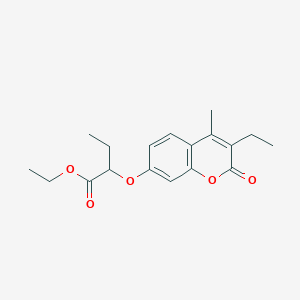 ethyl 2-[(3-ethyl-4-methyl-2-oxo-2H-chromen-7-yl)oxy]butanoate