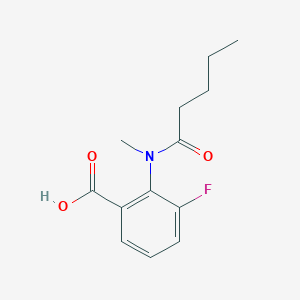 molecular formula C13H16FNO3 B5246492 3-fluoro-2-[methyl(pentanoyl)amino]benzoic acid 