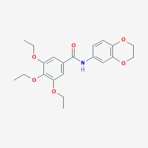 N-(2,3-dihydro-1,4-benzodioxin-6-yl)-3,4,5-triethoxybenzamide