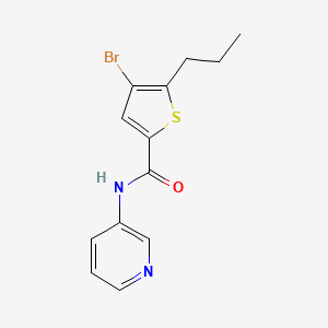 4-bromo-5-propyl-N-(pyridin-3-yl)thiophene-2-carboxamide