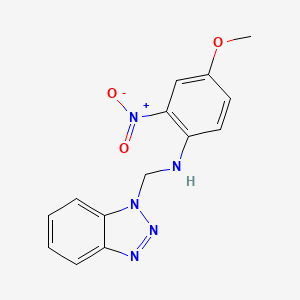 N-[(1H-1,2,3-BENZOTRIAZOL-1-YL)METHYL]-4-METHOXY-2-NITROANILINE