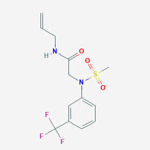 2-[N-methylsulfonyl-3-(trifluoromethyl)anilino]-N-prop-2-enylacetamide