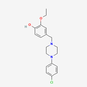 4-{[4-(4-chlorophenyl)-1-piperazinyl]methyl}-2-ethoxyphenol