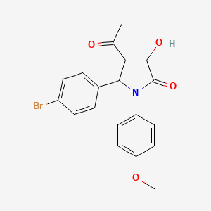 4-acetyl-5-(4-bromophenyl)-3-hydroxy-1-(4-methoxyphenyl)-1,5-dihydro-2H-pyrrol-2-one