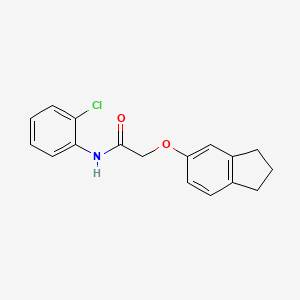 N-(2-chlorophenyl)-2-(2,3-dihydro-1H-inden-5-yloxy)acetamide