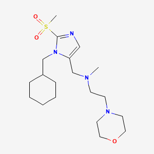 N-{[1-(cyclohexylmethyl)-2-(methylsulfonyl)-1H-imidazol-5-yl]methyl}-N-methyl-2-(4-morpholinyl)ethanamine