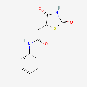 2-(2,4-dioxo-1,3-thiazolidin-5-yl)-N-phenylacetamide