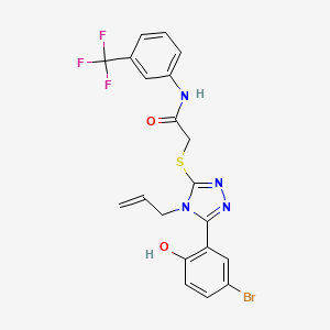 2-{[4-allyl-5-(5-bromo-2-hydroxyphenyl)-4H-1,2,4-triazol-3-yl]thio}-N-[3-(trifluoromethyl)phenyl]acetamide