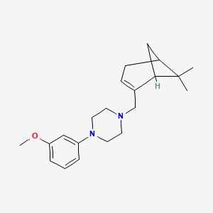 1-[(6,6-dimethylbicyclo[3.1.1]hept-2-en-2-yl)methyl]-4-(3-methoxyphenyl)piperazine