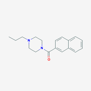 molecular formula C18H22N2O B5246701 1-(2-naphthoyl)-4-propylpiperazine 