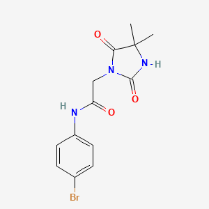 N-(4-bromophenyl)-2-(4,4-dimethyl-2,5-dioxo-1-imidazolidinyl)acetamide