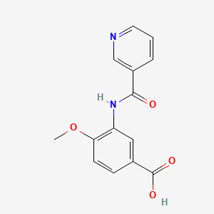 4-methoxy-3-[(3-pyridinylcarbonyl)amino]benzoic acid