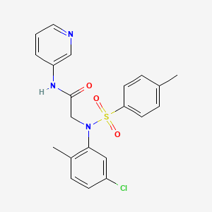 N~2~-(5-chloro-2-methylphenyl)-N~2~-[(4-methylphenyl)sulfonyl]-N~1~-3-pyridinylglycinamide