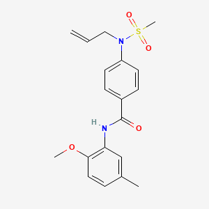 4-[allyl(methylsulfonyl)amino]-N-(2-methoxy-5-methylphenyl)benzamide