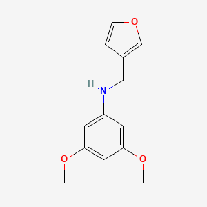 molecular formula C13H15NO3 B5246843 N-(furan-3-ylmethyl)-3,5-dimethoxyaniline 