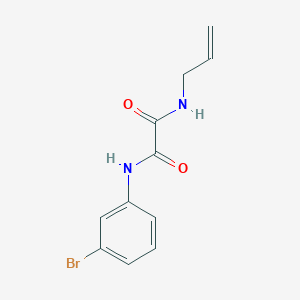 molecular formula C11H11BrN2O2 B5246926 N'-(3-bromophenyl)-N-prop-2-enyloxamide 