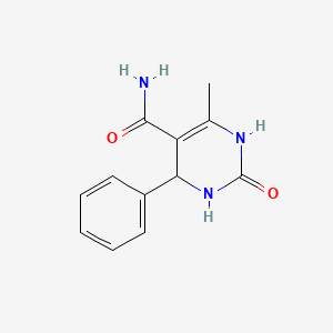 6-methyl-2-oxo-4-phenyl-1,2,3,4-tetrahydropyrimidine-5-carboxamide