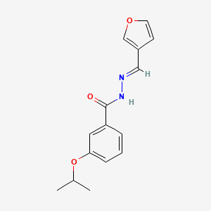 molecular formula C15H16N2O3 B5247030 N'-(3-furylmethylene)-3-isopropoxybenzohydrazide 