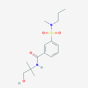 N-(1-hydroxy-2-methylpropan-2-yl)-3-[methyl(propyl)sulfamoyl]benzamide