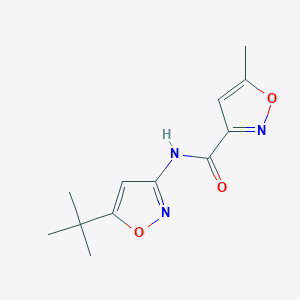 molecular formula C12H15N3O3 B5247055 N-(5-tert-butyl-1,2-oxazol-3-yl)-5-methyl-1,2-oxazole-3-carboxamide CAS No. 959239-78-2