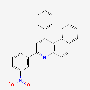 molecular formula C25H16N2O2 B5247085 3-(3-nitrophenyl)-1-phenylbenzo[f]quinoline 