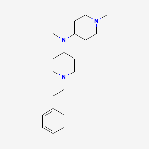 N,1-dimethyl-N-[1-(2-phenylethyl)piperidin-4-yl]piperidin-4-amine