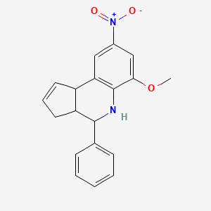 6-methoxy-8-nitro-4-phenyl-3a,4,5,9b-tetrahydro-3H-cyclopenta[c]quinoline