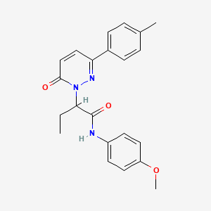 N-(4-methoxyphenyl)-2-[3-(4-methylphenyl)-6-oxopyridazin-1(6H)-yl]butanamide