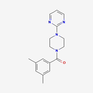 molecular formula C17H20N4O B5247203 (3,5-DIMETHYLPHENYL)[4-(2-PYRIMIDINYL)PIPERAZINO]METHANONE 