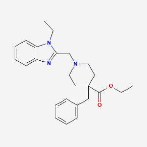 ethyl 4-benzyl-1-[(1-ethyl-1H-benzimidazol-2-yl)methyl]-4-piperidinecarboxylate