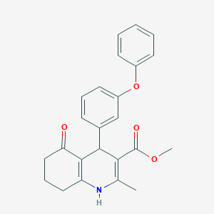 Methyl 2-methyl-5-oxo-4-(3-phenoxyphenyl)-1,4,5,6,7,8-hexahydroquinoline-3-carboxylate