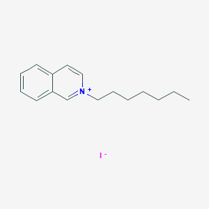 2-Heptylisoquinolin-2-ium;iodide