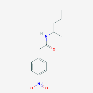 2-(4-nitrophenyl)-N-(pentan-2-yl)acetamide