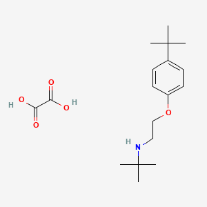 N-[2-(4-tert-butylphenoxy)ethyl]-2-methylpropan-2-amine;oxalic acid