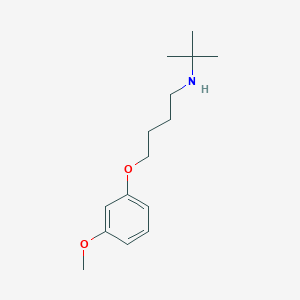 molecular formula C15H25NO2 B5247344 N-tert-butyl-4-(3-methoxyphenoxy)butan-1-amine 