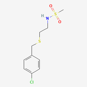 N-{2-[(4-chlorobenzyl)thio]ethyl}methanesulfonamide