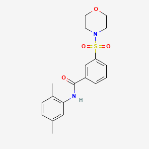 N-(2,5-dimethylphenyl)-3-(4-morpholinylsulfonyl)benzamide